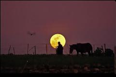 Πανέμορφες φωτογραφίες με φόντο το φεγγάρι