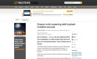 Reuters: Πιθανή νέα πρόσκληση για τα ελληνικά ομόλογα - Φωτογραφία 1