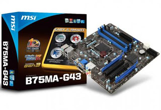 MSI B75MA-G43- Νέα LGA1155 motherboard - Φωτογραφία 1