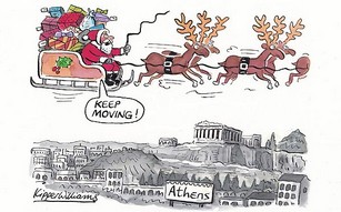 Πρόκληση του Guardian: Ούτε ο Άγιος Βασίλης δε σταματάει στην Ελλάδα - Φωτογραφία 1