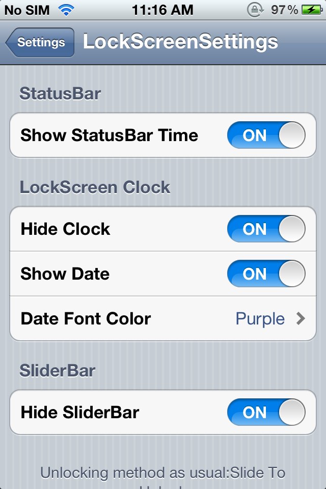 LockScreen Settings: Cydia tweak free - Φωτογραφία 2