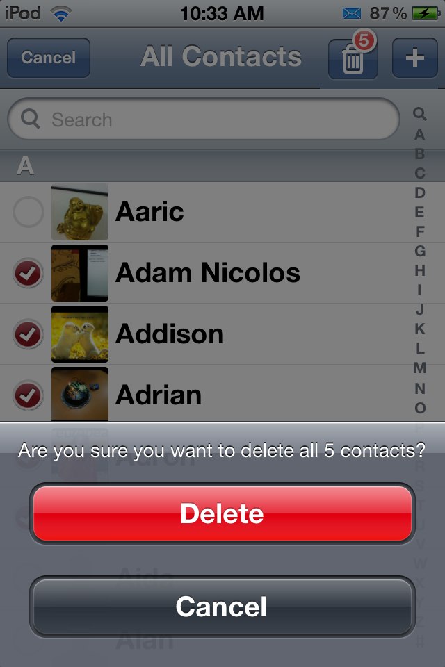 Delete Contact: Cydia tweak new - Φωτογραφία 2
