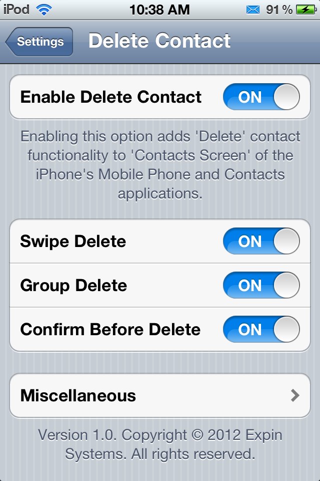 Delete Contact: Cydia tweak new - Φωτογραφία 4