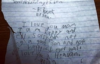 Σπαράζει καρδιές το γράμμα του μικρού Brian λίγο πριν πέσει νεκρός από τα πυρά του μακελάρη - Φωτογραφία 1