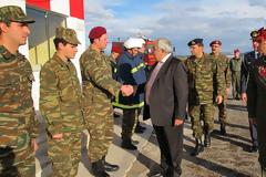 Ο ΥΦΕΘΑ Δ. Ελευσινιώτης αντάλλαξε ευχές με το προσωπικό της 114 ΠΜ και του 2ου ΤΕΑΣ