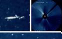 Μεγάλο  UFO εντοπίζεται στον Ήλιο από το Soho της Nasa στις 20 Δεκ