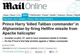 Σκότωσε διοικητή των Ταλιμπάν ο πρίγκιπας Χάρι; - Φωτογραφία 1