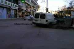 Χριστουγεννιάτικα παρκαρίσματα στα Τρίκαλα