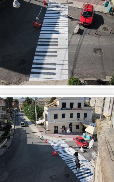 Απίστευτο : Πλήκτρα πιάνου στολίζουν δρόμο της Κέρκυρας - Φωτογραφία 2