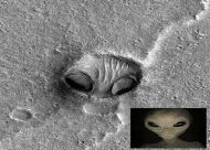 Εξωγήινο κεφάλι στην επιφάνεια του Άρη - Φωτογραφία 1