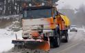 Στους δρόμους τα μηχανήματα της ΠΕ Βορείου Αιγαίου για την αντιμετώπιση του παγετού