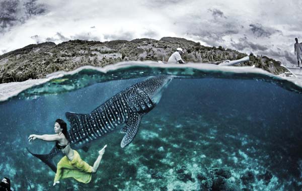 Μοντέλα & καρχαρίες σε υποβρύχια επίδειξη μόδας! - Φωτογραφία 4