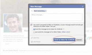 Ξεκίνησε τις χρεώσεις το Facebook - 100 δολ. το μήνυμα στον Zuckerberg - Φωτογραφία 1