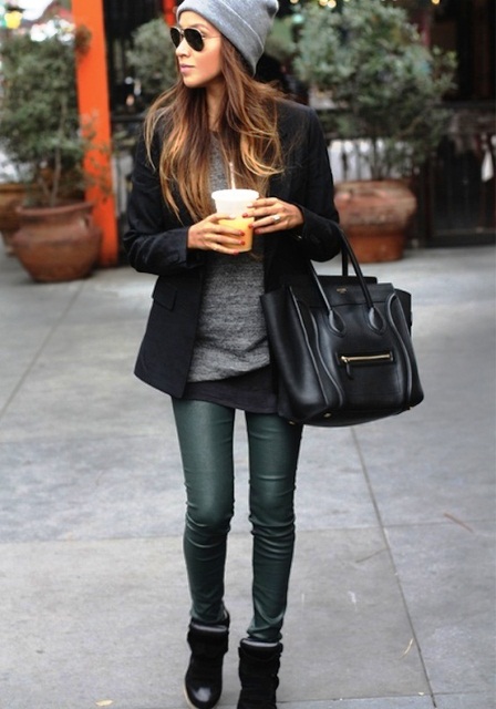 Fashion trend: Leather παντελόνια - Φωτογραφία 12