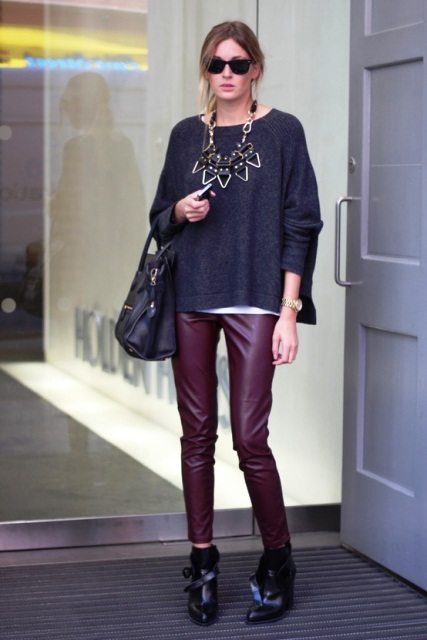 Fashion trend: Leather παντελόνια - Φωτογραφία 2
