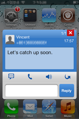 Handcent SMS: Cydia app free - Φωτογραφία 1