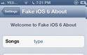 Fake IOS 6 About: Cydia tweak free...φορτώστε την συσκευή σας....αέρα κοπανιστό