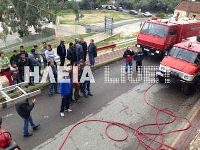 Ζαχάρω: Έγινε στάχτη το σπίτι φτωχών μεταναστών - Φωτογραφία 2