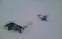Καλάβρυτα: Θάφτηκαν κάτω από το χιόνι τα κτίρια στο Χιονοδρομικό - Δείτε φωτο - Φωτογραφία 1
