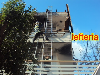 Κατερίνη : μεγάλη πυρκαγιά κατέστρεψε τριώροφη μονοκατοικία - Φωτογραφία 1