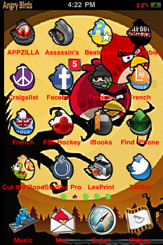 Angry Birds : Cydia Themes (SpringBoard) free - Φωτογραφία 3