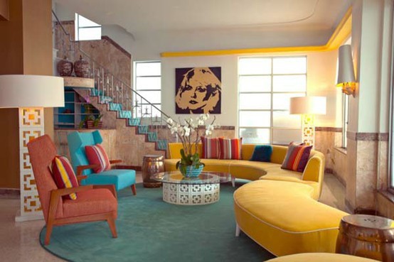 30 Ονειρικές Ιδέες σχεδιασμού για πολύχρωμα σαλόνια - Φωτογραφία 1
