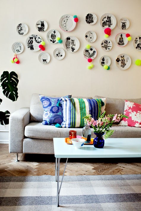 30 Ονειρικές Ιδέες σχεδιασμού για πολύχρωμα σαλόνια - Φωτογραφία 16