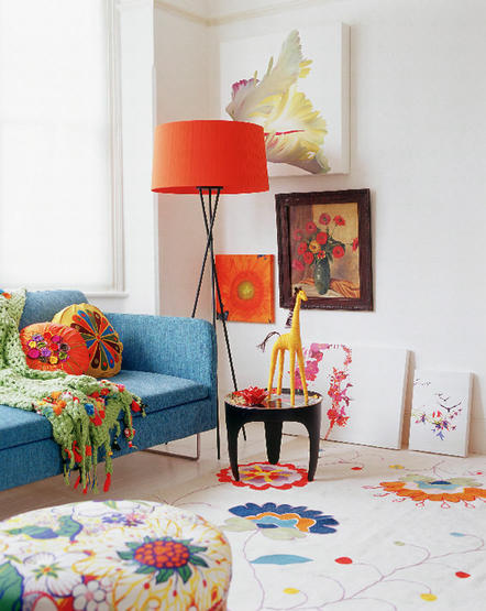30 Ονειρικές Ιδέες σχεδιασμού για πολύχρωμα σαλόνια - Φωτογραφία 27