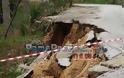 Πρέβεζα: Ξεχείλισε παραπόταμος στον Λούρο - Έπεσε ο δρόμος και υπό κατάρρευση τοιχίο στον Μύτικα - Φωτογραφία 1