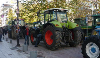 Στους δρόμους και οι αγρότες της Λέσβου - Φωτογραφία 1