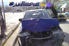 Τροχαίο ατύχημα στη Μυτιλήνη
