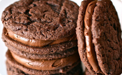 Γεμιστά μπισκότα σοκολάτας - Φωτογραφία 1