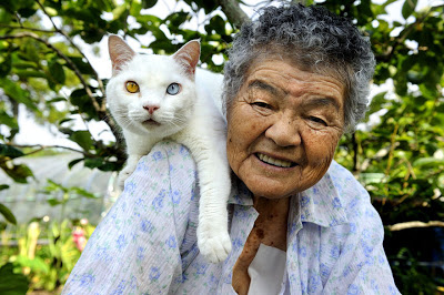 Σπάνια φιλία γιαγιάς με μια παράξενη γάτα! - Φωτογραφία 13