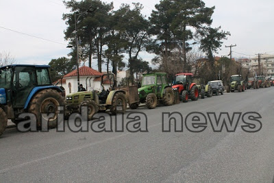 Στους δρόμους της Αριδαίας οι αγρότες - Φωτογραφία 3