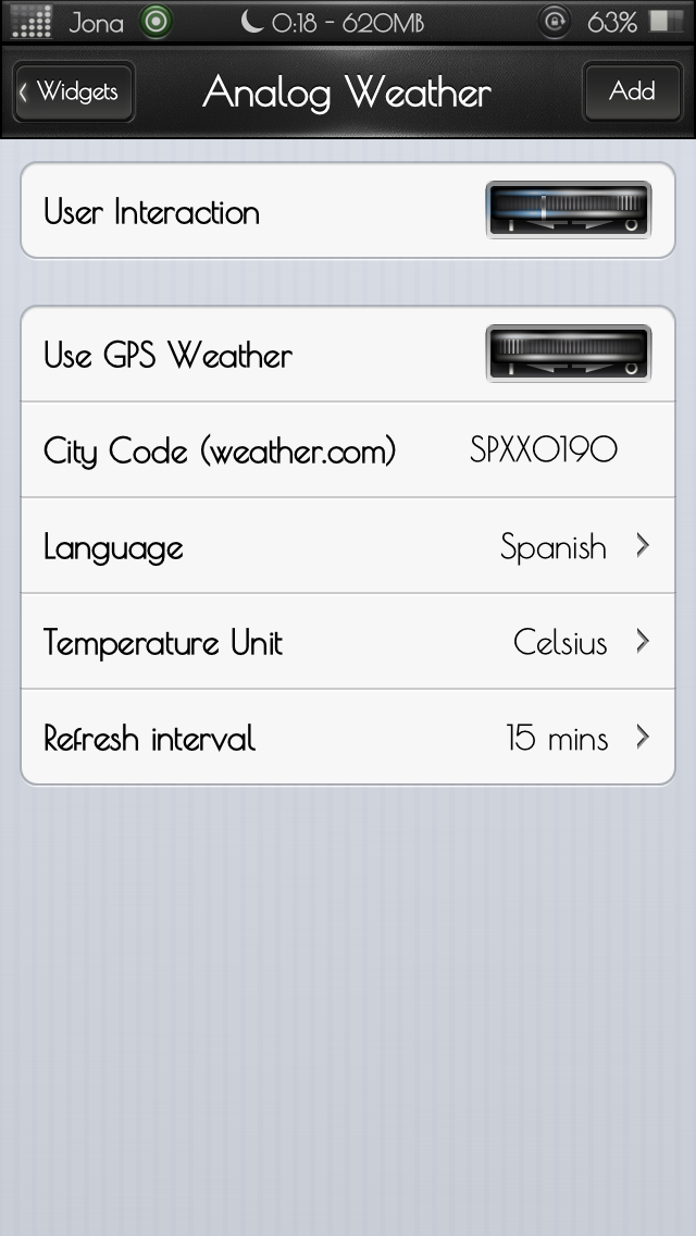 Analog Weather iWidget: Cydia addons free - Φωτογραφία 2
