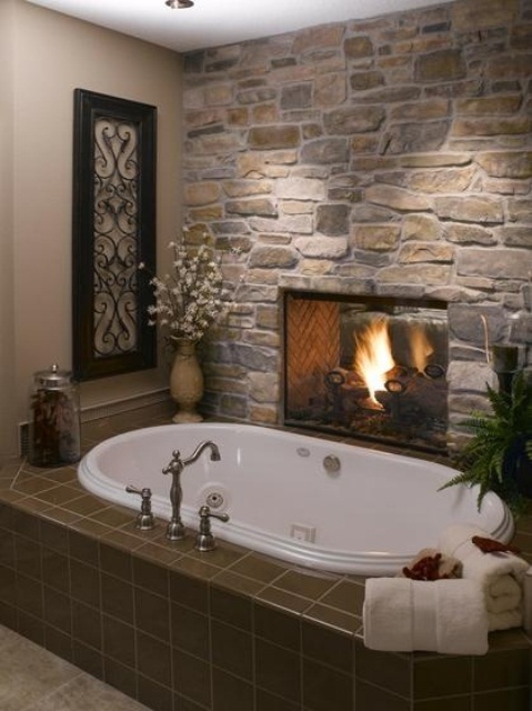 34 Υπέροχες ιδέες σχεδιασμού μπάνιου από φυσική πέτρα για το σπίτι σας - Φωτογραφία 25