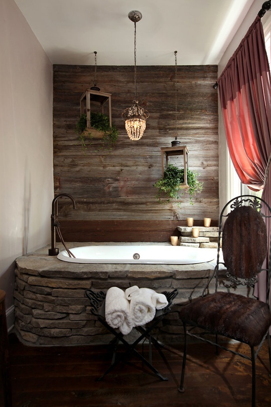 34 Υπέροχες ιδέες σχεδιασμού μπάνιου από φυσική πέτρα για το σπίτι σας - Φωτογραφία 8