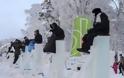 Σουηδία: Καθισμένοι σε παγοκολόνες για 48 ώρες
