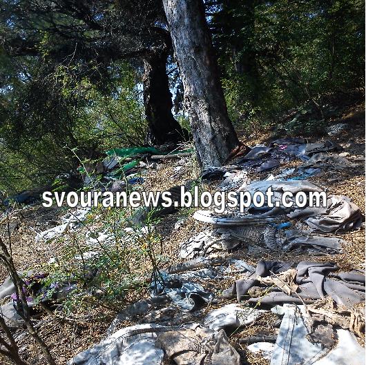 Σκουπίδια, μπάζα και ρούχα διάσπαρτα στο ζωογόνο δασύλλιο της Καλλιθέας - Φωτογραφία 8