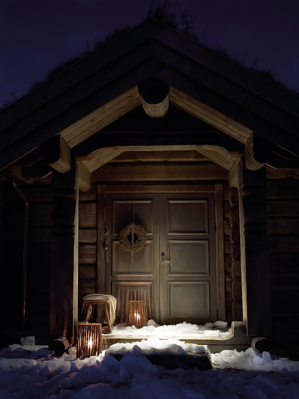 Παραδοσιακό ξύλινο σπίτι στη Νορβηγία - Φωτογραφία 1