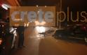 Αυτοκίνητο τράκαρε μηχανάκι στην οδό Πλαστήρα - Φωτογραφία 1