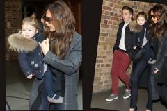 Victoria Beckham: Στο Λονδίνο με την Harper και τον Brooklyn!