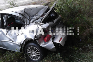 Κρέστενα: Τραυματίστηκε σοβαρά 33χρονη σε τροχαίο - Το αυτοκίνητο γλίστρησε πάνω στο χαλάζι - Φωτογραφία 1
