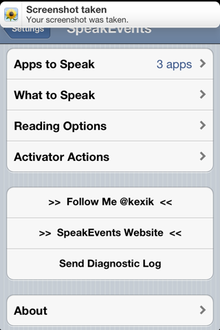 SpeakEvents: Tweak free..μέχρι να έρθει η Siri - Φωτογραφία 2