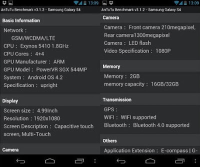 Διέρρευσαν τα χαρακτηριστικά του Galaxy S IV - Φωτογραφία 2