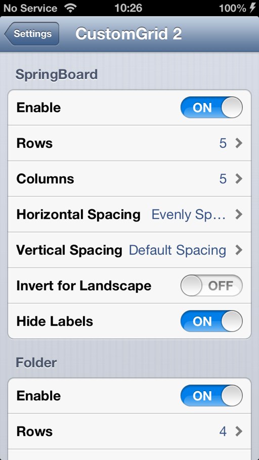 CustomGrid 2 (iOS 6+): Cydia tweak...για να γίνει το καλό καλύτερο - Φωτογραφία 2