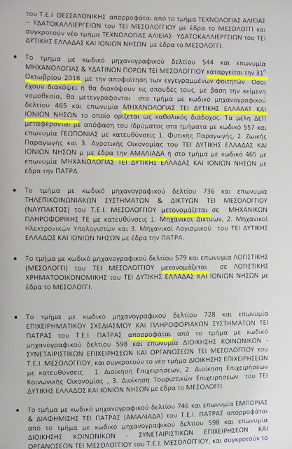 Ο νέος χάρτης των ΤΕΙ στην Ηλεία: Γεωπονία στην Αμαλιάδα – Διάσπαση για το Πληροφορικής & ΜΜΕ στον Πύργο - Φωτογραφία 4