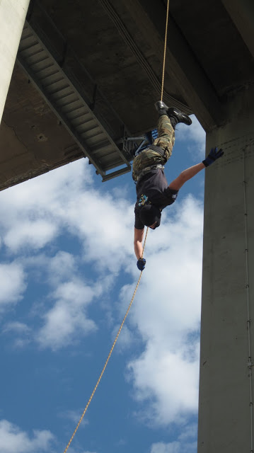 Άσκηση Μονάδας Εφέδρων Καταδρομών Μ.Ε.Κ. στην Υψηλή γέφυρα της Χαλκίδας - Φωτογραφία 41