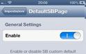 DefaultSBPage: Cydia tweak