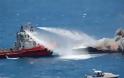 Λιμάνι Ηρακλείου: Φωτιά σε ιδιωτικό σκάφος - Γιγαντιαία επιχείρηση
